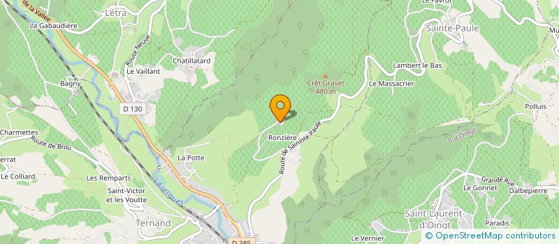 localisation de l'entreprise FROMAGERIE LA FONDREX  FRONTENAS