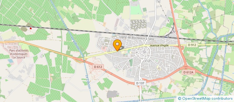 localisation de l'entreprise FROMAGERIE LE CANTALOU  VIAS