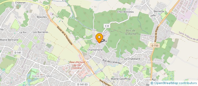 localisation de l'entreprise FROMAGERIE LE PLATEAU DE VICTOIRE  ROYAN