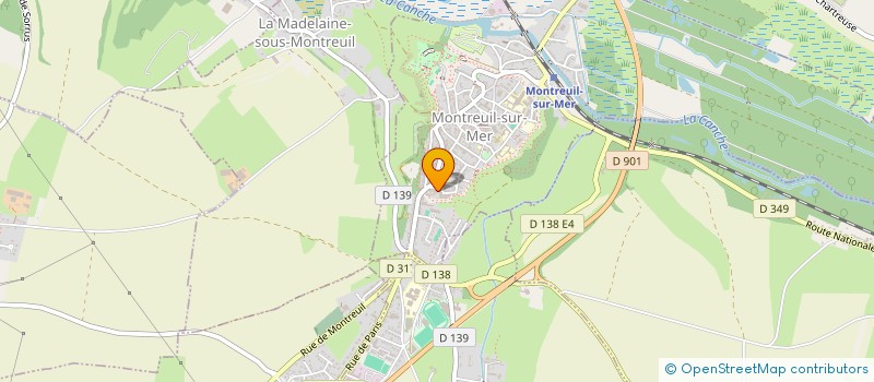 localisation de l'entreprise FROMAGERIE LEFRANCOIS à MONTREUIL-SUR-MER