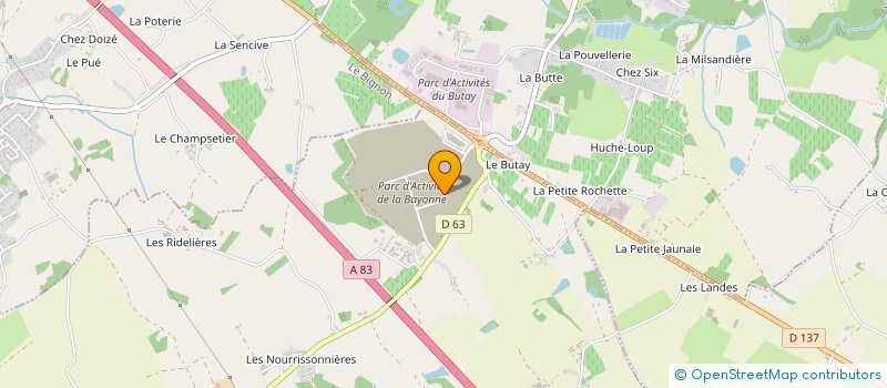 localisation de l'entreprise FROMAGERIE LORET à MONTBERT