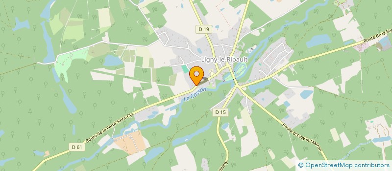 localisation de l'entreprise FROMAGERIE MANON DEGUIL à LIGNY-LE-RIBAULT