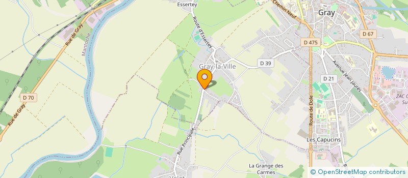 localisation de l'entreprise FROMAGERIE MAURON  GRAY-LA-VILLE