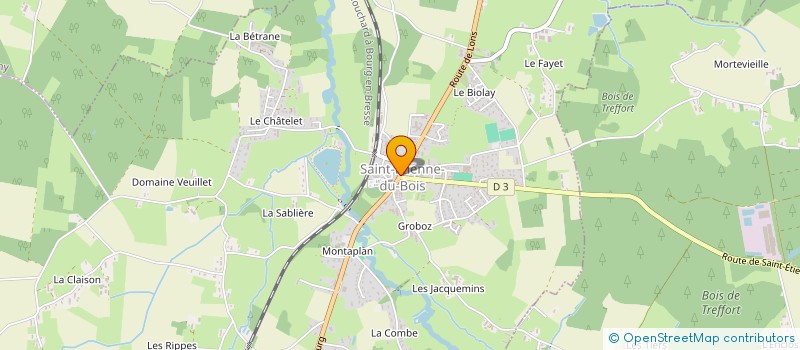 localisation de l'entreprise FROMAGERIE PERDRIX FRANCOISE ET GILLES  SAINT-ETIENNE-DU-BOIS