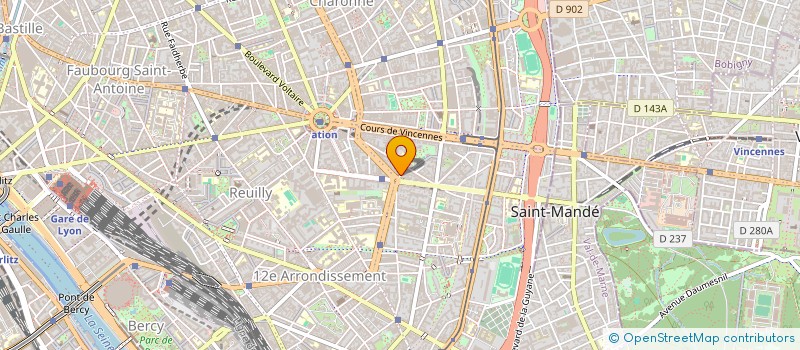 localisation de l'entreprise FROMAGERIE PICPUS  PARIS