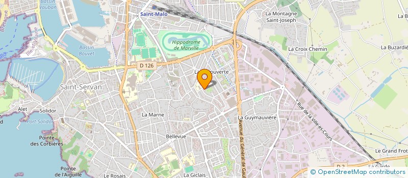 localisation de l'entreprise FROMAGERIE POUILLOUX  SAINT-MALO