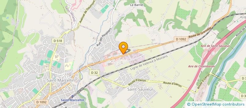 localisation de l'entreprise FROMAGERIE ROCHAS  SAINT-SAUVEUR