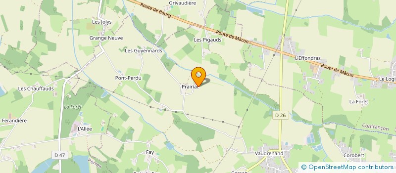 localisation de l'entreprise FROMAGERIE SAINT-PIERRE  MEZERIAT