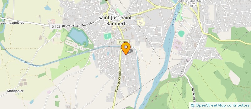 localisation de l'entreprise FROMAGERIE VEYRARD  SAINT-JUST-SAINT-RAMBERT