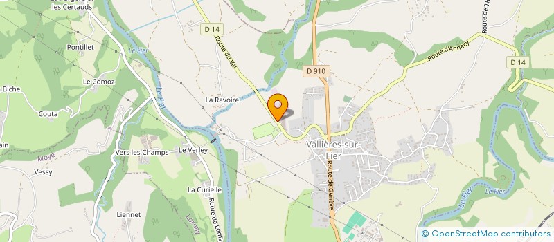 localisation de l'entreprise FROMAGERIES CHABERT à VALLIERES-SUR-FIER