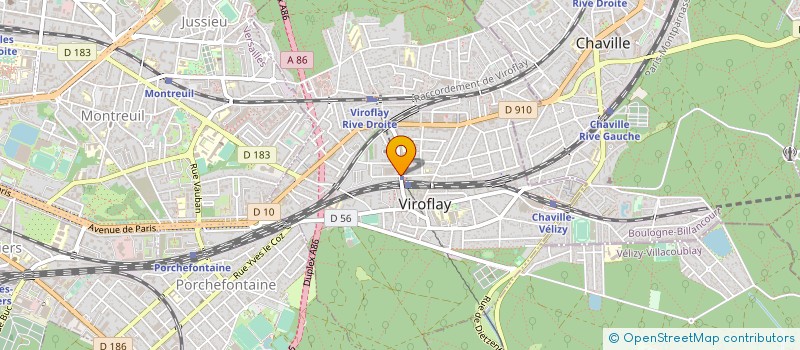 localisation de l'entreprise FROMAGERIES DES CHAUMES à VIROFLAY