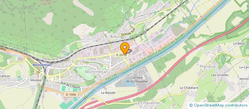 localisation de l'entreprise FROMAGERIES LINCET SAINT-JULIEN à MONTMELIAN