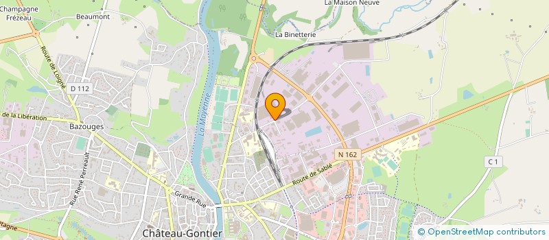 localisation de l'entreprise FROMAGERIES PERREAULT à CHATEAU-GONTIER-SUR-MAYENNE