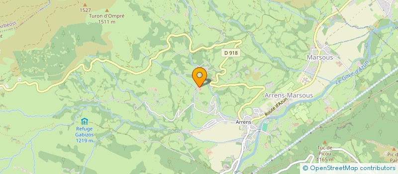 localisation de l'entreprise FROMAGES CAZAUX  ARRENS-MARSOUS