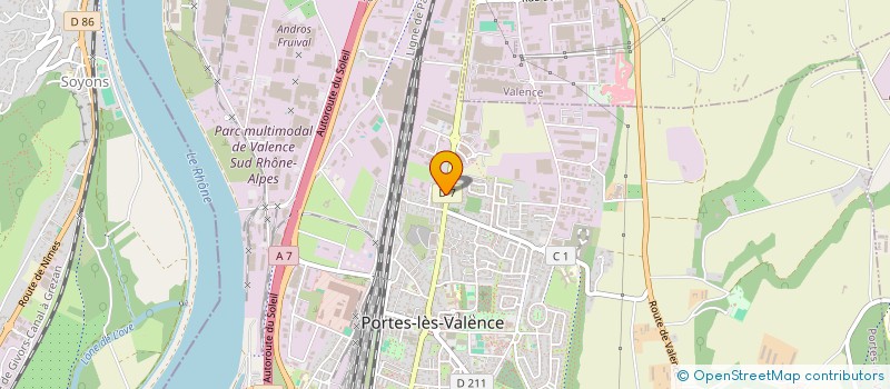 localisation de l'entreprise FROMANT/DUVERT à PORTES-LES-VALENCE