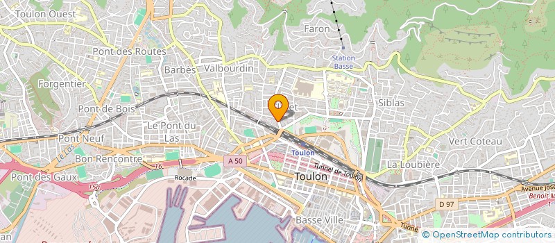 localisation de l'entreprise FROMARET à TOULON