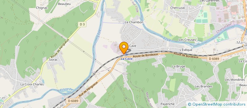 localisation de l'entreprise FROMARSAC à MARSAC-SUR-L'ISLE