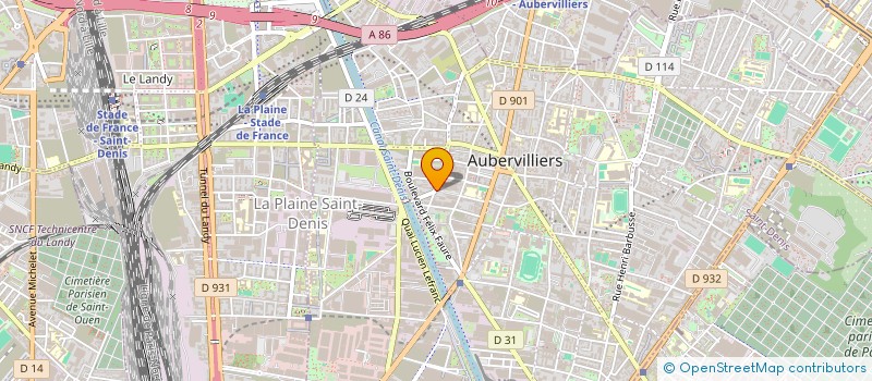 localisation de l'entreprise FROMECO à AUBERVILLIERS