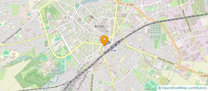 localisation de l'entreprise FROMENORD à ARRAS