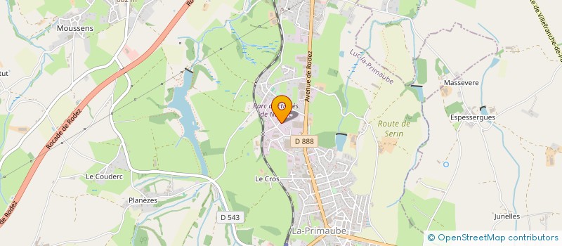 localisation de l'entreprise FROMENT  LUC-LA-PRIMAUBE