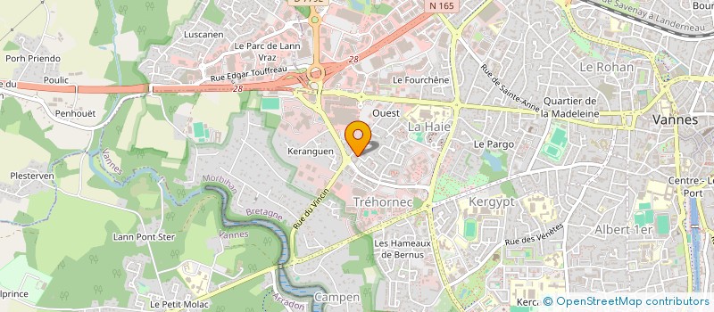 localisation de l'entreprise FROMENT à VANNES