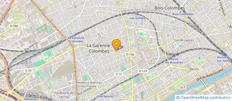 localisation de l'entreprise FROMENT CONSEILS à LA GARENNE-COLOMBES