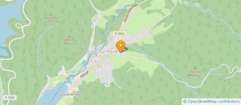 localisation de l'entreprise FROMENT ELEC  CELLES-SUR-PLAINE