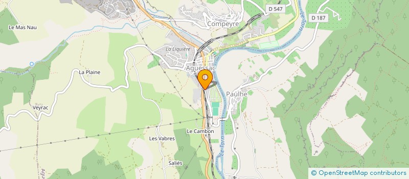 localisation de l'entreprise FROMENT IMMO  AGUESSAC