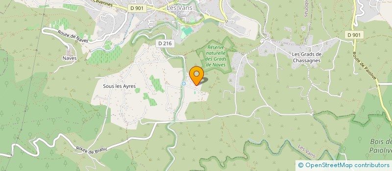 localisation de l'entreprise FROMENT KEVIN  LES VANS