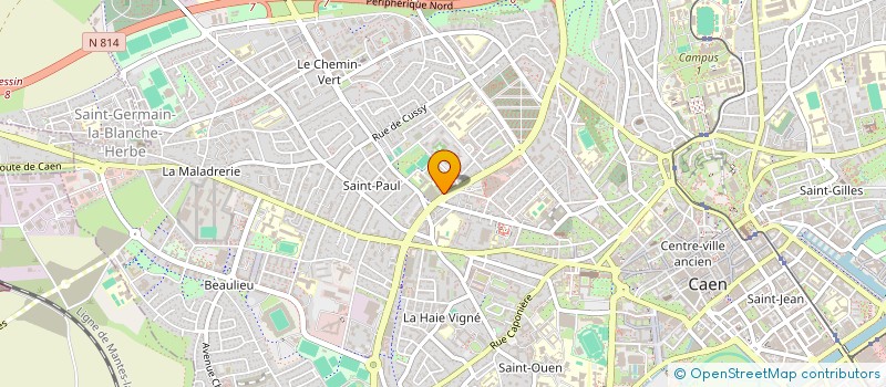 localisation de l'entreprise FROMENT MALNOUX SAUGER à CAEN