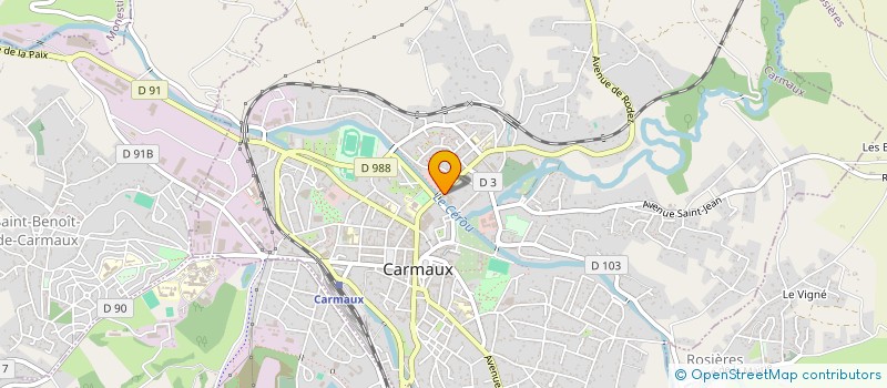 localisation de l'entreprise FROMENT-PAMPIN à CARMAUX