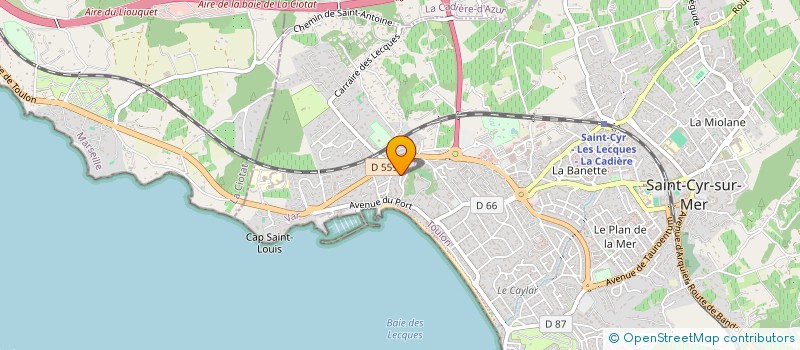 localisation de l'entreprise FROMENTAL PROVENCE à SAINT-CYR-SUR-MER
