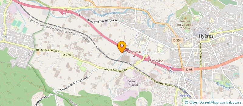 localisation de l'entreprise FROMENTAZUR à HYERES