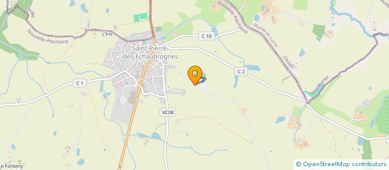 localisation de l'entreprise FROMENTEAU  SAINT-PIERRE-DES-ECHAUBROGNES