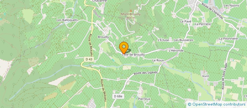 localisation de l'entreprise FROMENTIN DE SAINT CHARLES AME ET ISABELLE  ODENAS