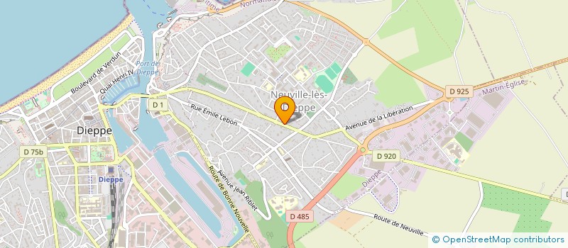 localisation de l'entreprise FROMENTIN ENERGIES à DIEPPE