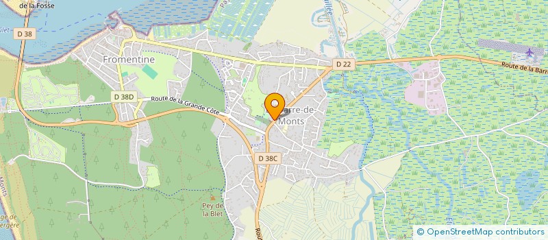 localisation de l'entreprise FROMENTINE TENNIS DE TABLE - FTT LA BALLE DE MONTS  LA BARRE-DE-MONTS