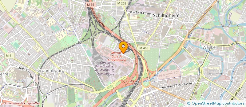 localisation de l'entreprise FROMEX à STRASBOURG