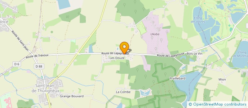 localisation de l'entreprise FROMMER INVEST  SAINT-JEAN-DE-THURIGNEUX