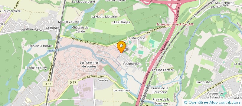 localisation de l'entreprise FROMONT LOCA à VEIGNE