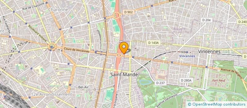 localisation de l'entreprise FROMPRO  PARIS 20