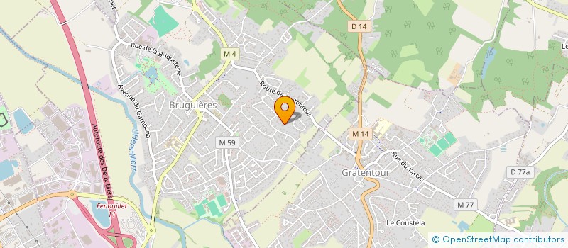 localisation de l'entreprise FROMTOM  BRUGUIERES