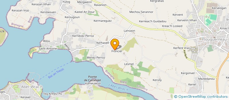 localisation de l'entreprise FRONCIEL  PLOUGUERNEAU