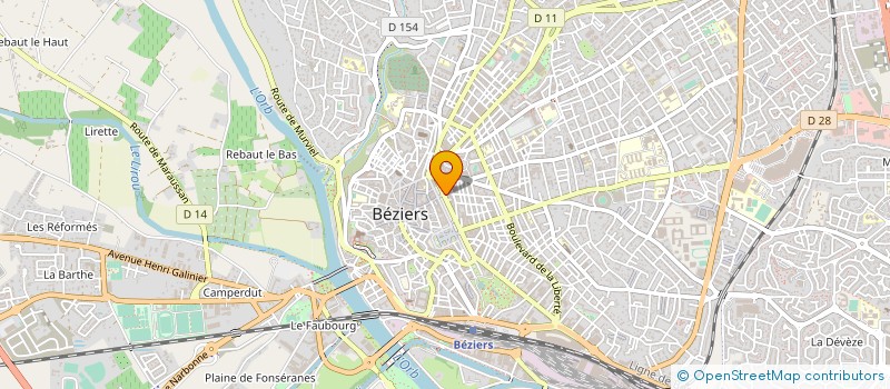 localisation de l'entreprise FRONMER  BEZIERS