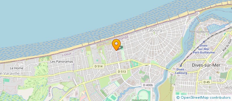 localisation de l'entreprise FRONT DE MER  CABOURG