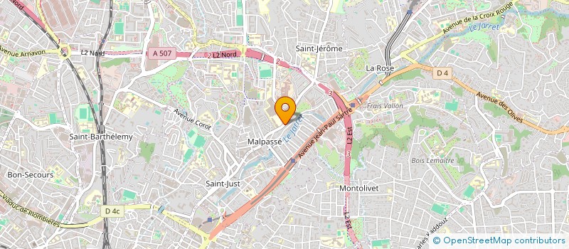 localisation de l'entreprise FRONT RAW  MARSEILLE