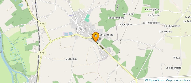 localisation de l'entreprise FRONTAILLE  ETRICHE