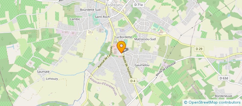 localisation de l'entreprise FRONTAL à FRONTON