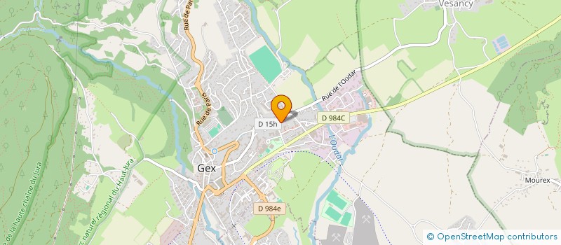 localisation de l'entreprise FRONTALYA  GEX