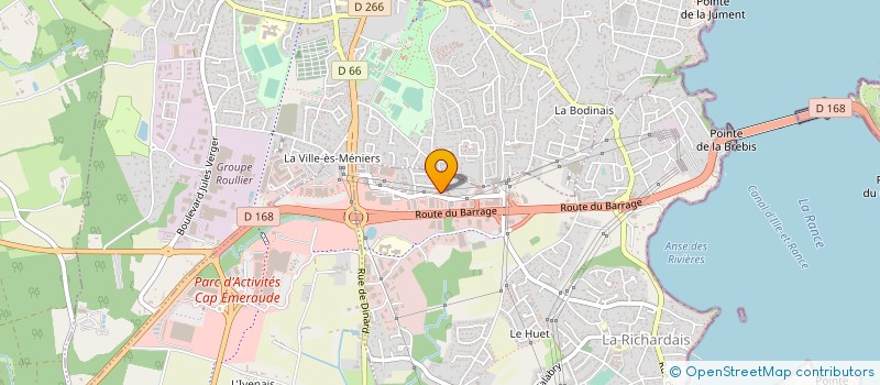 localisation de l'entreprise FRONTENAC  LA RICHARDAIS